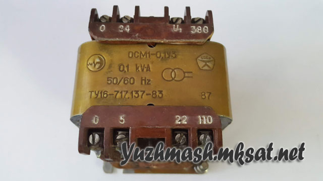 Трансформатор ОСМ1 0,1 380/5,22,110/24